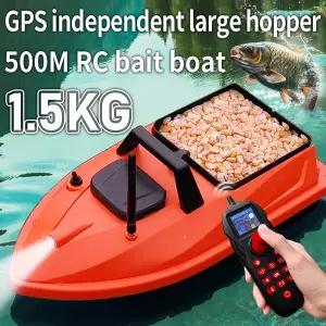 레저 낚시 플라이텍 미니 V805 GPS RC 미끼 보트 500M 탐지 거리 24개 지점 지능형 원클릭 리턴 야외 스포