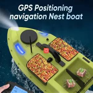 생활 수집품 전문가용 분리형 4창고 무선 조종 낚시 보트 600M 99GPS 3KG 적재량 자동 복귀 씰 방수 소나 R