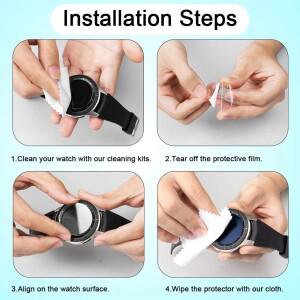 삼성 호환 갤럭시 호환 워치 8 클래식 46mm HD 스크린 보호필름용 호환 하이드로겔 보호 필름 1-5개 호환