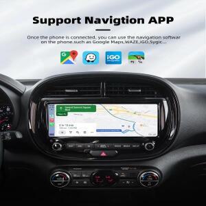 카플레이 와이파이 블루투스5.0 차량용 호환 AI 박스 플러그 앤  연결 어댑터 유선 무선 스마트 동글 호환