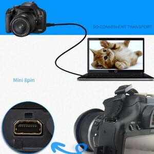 8pin USB DC/PC Charger+Data SYNC Cable Lead Cord For FUJIFILM FPix F Series F20 F30 F31FD F40Nikon C