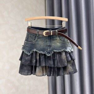 청프릴스커트 라인댄스복 반바지 차밍댄스 라틴댄스복 라틴