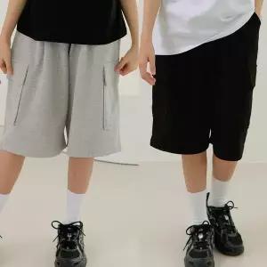 [보리보리/모데쯔]주니어 여름 특양면 카고 버뮤다 6부 바지 초등학생