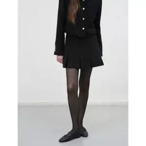 GENERALIDEA 트위드 플리츠 미니 스커트 [BLACK] / WBE4L56519 103785