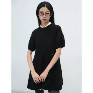 GENERALIDEA 벌룬 슬리브 미니 플레어 원피스 [BLACK] / WBE4L15508 103708