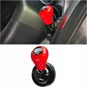 Zpana 자동차 조이스틱 시동 버튼 커버 카본 파이버 쿨 메탈 차량 엔진 정지 로커 오토 인테리어 원터치