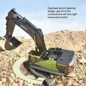 생활 수집품 1/14 HUINA 1593 582 RC 굴삭기 2.4G 무선 조종 자동차 엔지니어링 장난감 덤퍼 트럭 크롤러