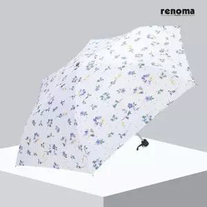 레노마 UV 자외선 차단 90% 화이트 플로럴 꽃무늬 슬림 양산 꽃무늬 3단 우양산 RSL-210 (우산 겸용)