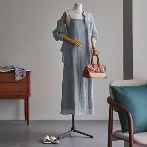 (안나앤모드) A. 아더 링클 셔츠 원피스 세트[드레스E0119P02]