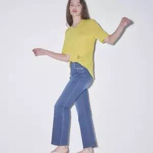 [올리비아로렌]올리비아로렌 HC03 자수포인트  붓컷 데님팬츠 VVC MP5M 3491 (4824