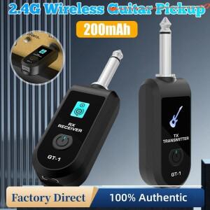 2.4G 무선 기타 송수신기 정확한 사운드 충전식 디지털 시스템 (일렉트릭 및 베이스용)
