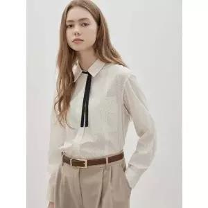 [CC콜렉트](강남점)[씨씨콜렉트] 도트 패턴 타이 셔츠 블라우스 (C261MSC001)