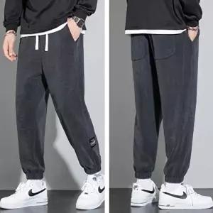 남성 기모바지 겨울 방한팬츠 편한 밴딩 골덴바지 2색 (HSJ-WFGB96Q)