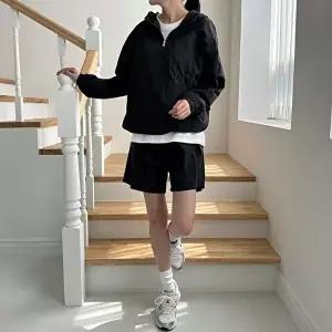 여성 바스락 후드 아노락 반바지 세트 (HSJ-WFFQRC2)