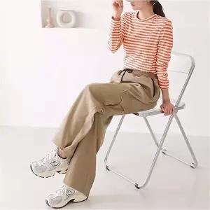 카고팬츠 와이드 허리밴딩 겨울바지 코듀로이 3색 여자 골덴 (HSJ-WFKBXMR)