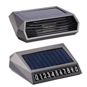 태양광 자동차 장착형 공기청정기 차량용 냄새 제거 주차 번호판 소독용 오존 발생기