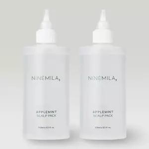 나인밀라 애플민트 두피 쿨링 팩 각질 제거 스케일링 영양제 300ml 2개