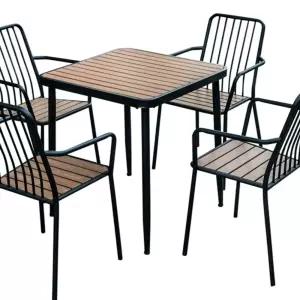 야외 테이블세트 카페 펜션 테라스 4인 의자 정원