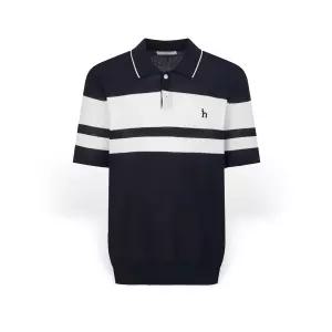 헤지스 남성 컬러블럭 카라 반팔니트 HZSW6B564N2 HZSW6B564N222495948672389148