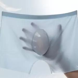 남자 시스루 팬티 불투명 사각 드로즈 스판 여름 얇은