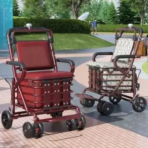 노인 보행기 어르신 접이식 보조기 워커 휴대용 경량 산책 쇼핑카트