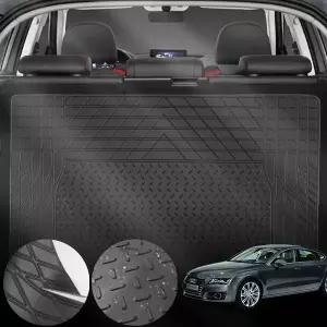 아우디 A7(4G8)(10~17) 차량용 PVC 트렁크 매트 방수 방오 미끄럼 방지 블랙 1개