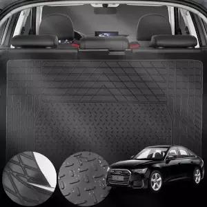 아우디 A6 50 TFSI (CRE) 차량용 PVC 트렁크 매트 방수 방오 미끄럼 방지 블랙 1개