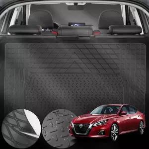 닛산 알티마(L34)(19~) 6세대 2.5 차량용 PVC 트렁크 매트 방수 방오 미끄럼 방지 블랙 1개