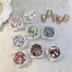 테라조 네일 대리석패턴 아트 데코