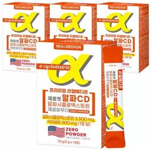 리얼메디온 제로핏 알파 CD 알파시클로덱스트린 총4박스 제로파우더 난소화성말토덱스트린 시디 씨디 사이
