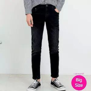 남자 슬림 남성 블랙 얇은 빅사이즈 스판 청바지 일자 롱치마 여름 원피스 면치마 시원한 반팔 스커트uvw95