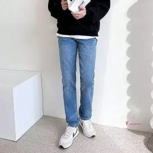 여자 남성 일자 블루 스판 여성 남자 와이드 빅사이즈 청바지통 라이트 슬림 치마 통바지 플레어opq625