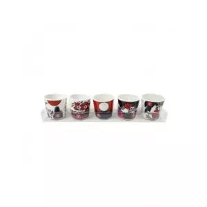 매장정품 더블유쇼핑 화투 디자인 소주잔 세트 5P 술상 술잔 사케잔 22276034 1935409