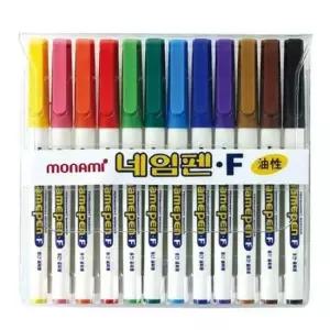 [문구/오피스] F 필기류 모나미 네임펜12색세트 문구사무 문구용품 마카 매직