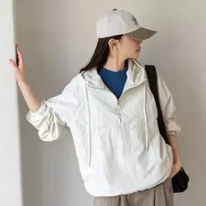 시크폭스 키네틱 스트링 하프집업 후드 아노락61TS1695