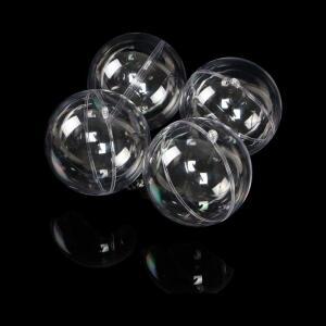 파티소품 4p 둥근 아크릴 캡슐 볼 이벤트용품 학교 플라스틱 10cm 투명 뽑기 구 공 관서