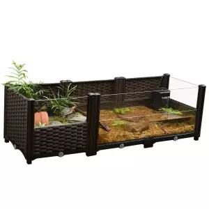 거북이 사육장 대형 정사각형 수조 쉼터 오픈형 반수생
