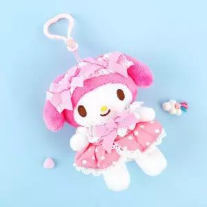 산리오 마이멜로디 메이드 가방고리 13cm키링 걸이 인형 어린이링 키링 열쇠 여아선물 캐릭터링 홀더