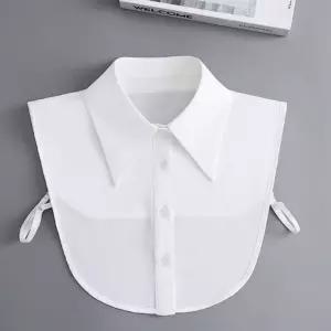 페이크넥 넥카라 셔츠 빅 카라 블라우스 레이어드 깔끔패션 빅카라패션