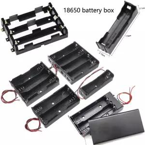 18650 배터리 조립 상자 배터리 상자 3.7V 병렬 시리즈 벨트 라인 리튬 용접없는 DIY 수동 홀더