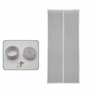 방충 망 모기장 화이트 찍찍이 현관자동자석방충망 현관문 셀프 무턱이 출입 출입구 문망 붙이는 탈부착