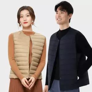 유넥 겨울조끼 베스트 경량 바람막이 남녀공용 패딩누빔조끼 사무실 사무용 이너 남성 누빔 점퍼