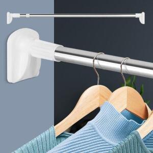 커텐 화장실 샤워커튼 학교 옷 걸이 무타공 미니 280 큰발압축봉 관공서 행거 설치 강력 긴 욕실 욕조