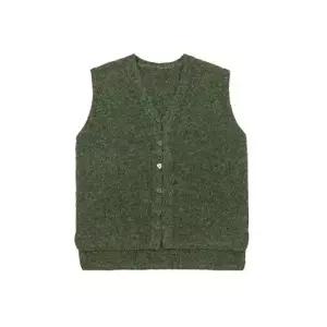 남성 니트 빈티지 풀오버 레이어드 봄가을 따뜻한 브이넥 조끼 나시 민소매 융 CH3