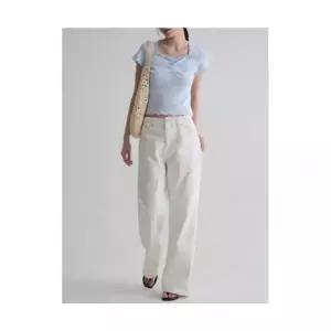 에잇세컨즈 8SECONDS 루스 롱 부츠컷 데님 화이트 356421CCG1 189478