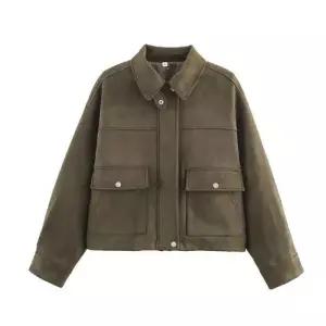 엘럽 여사친 야구 점퍼 트렌드 레더감 터틀넥 집업 긴팔 코트 박템1