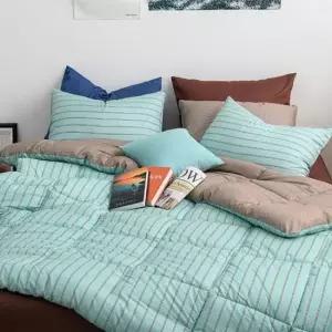 소프트마이크로 무드 먼지없는 이불베개 Q 민트 사계절 침구세트 세트