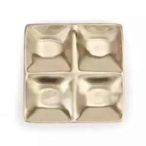 사각접시 방짜유기 접시 놋그릇 나눔접시 유기 반찬그릇 4절