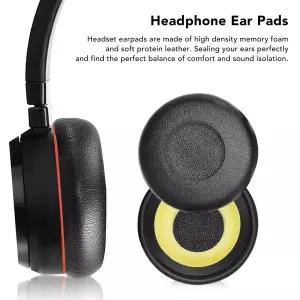 호환 교체용 이어패드 Jabra Evolve 20 20se 30 30II 40 65 65용 전문 단백질 가죽 헤드폰 이어 쿠션