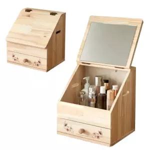 이동식 소형 미니 화장대 원룸 원목 좌식 접이식